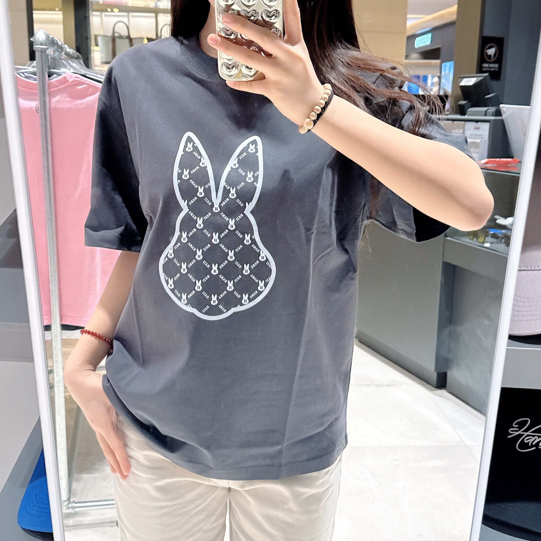 韓國 HANAHAII 基本款滿標純棉 T-Shirt【HA037】 - STT Mall HK 靚太網購