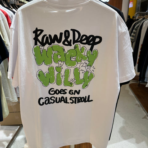 韓國 Wacky Willy Casual letter graffiti design T-shirt【WW200】