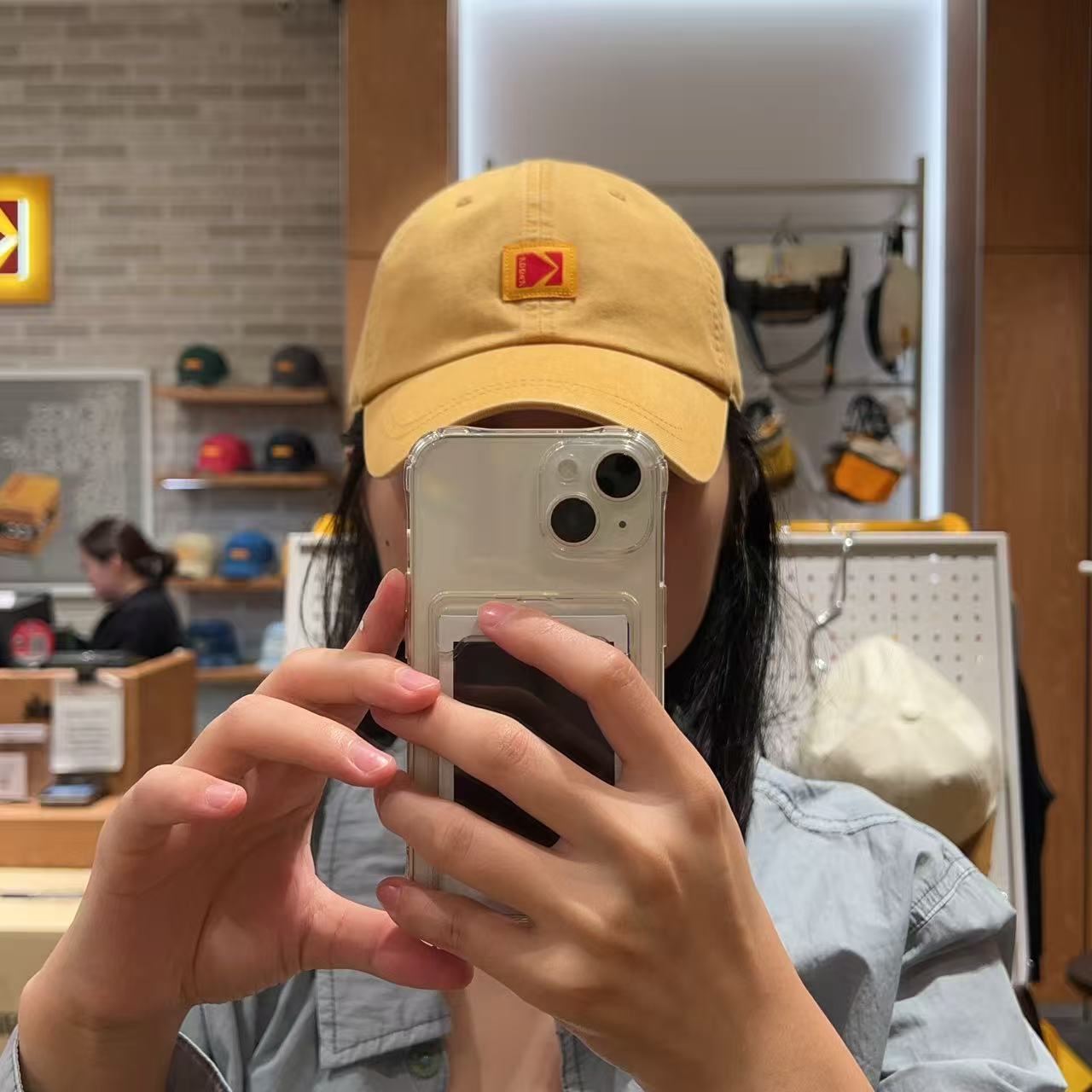 韓國 Kodak Relaxed Fit Square Logo Ball Cap【KK030】