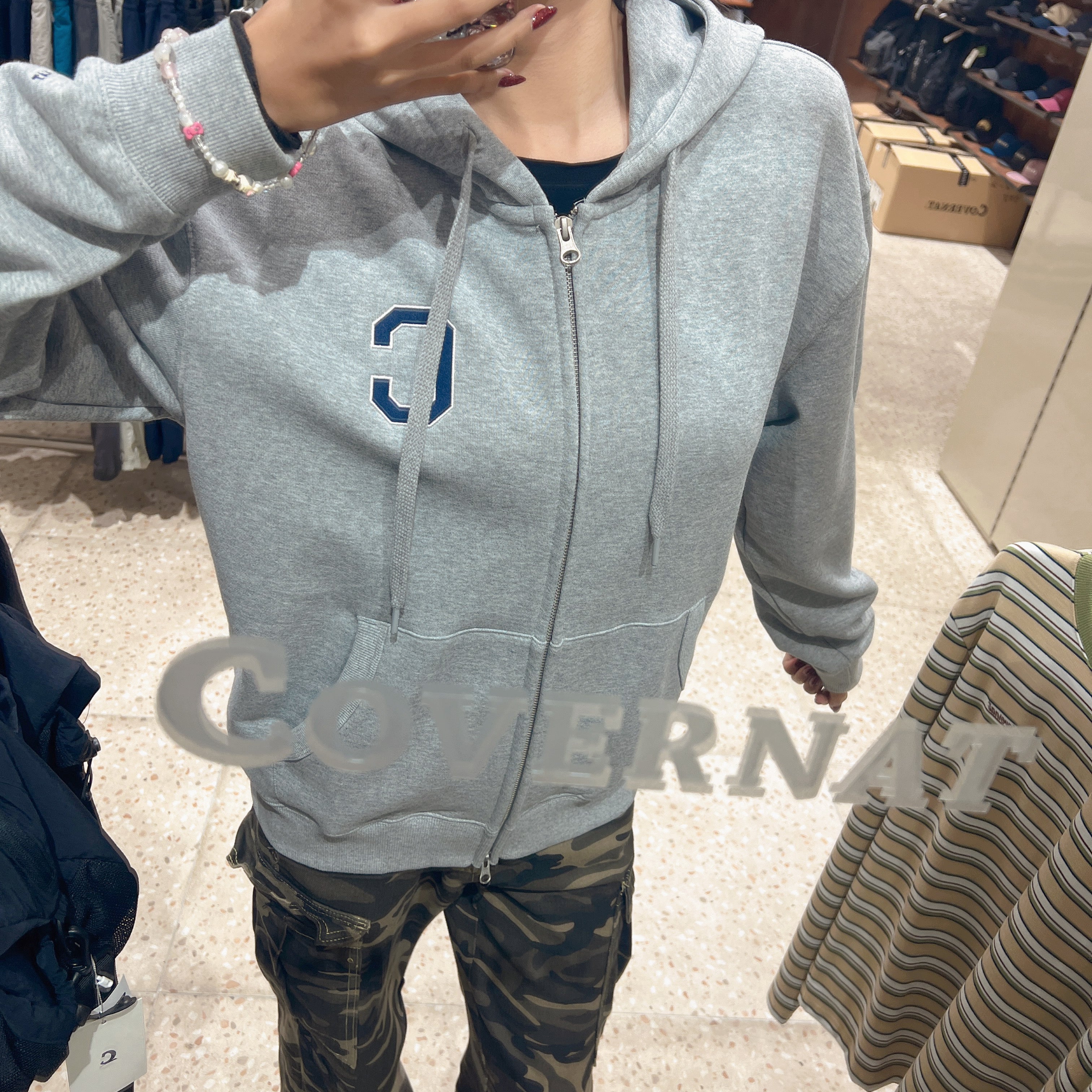 韓國 Covernat C Logo Hoodie【CO039】