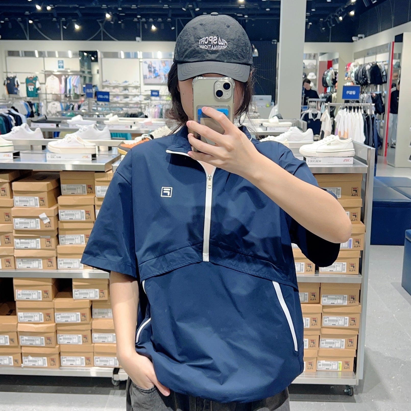 韓國 FILA Unisex Lightweight Stretch Short Sleeve Anorak【FA306】