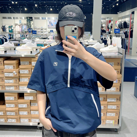 韓國 FILA Unisex Lightweight Stretch Short Sleeve Anorak【FA306】
