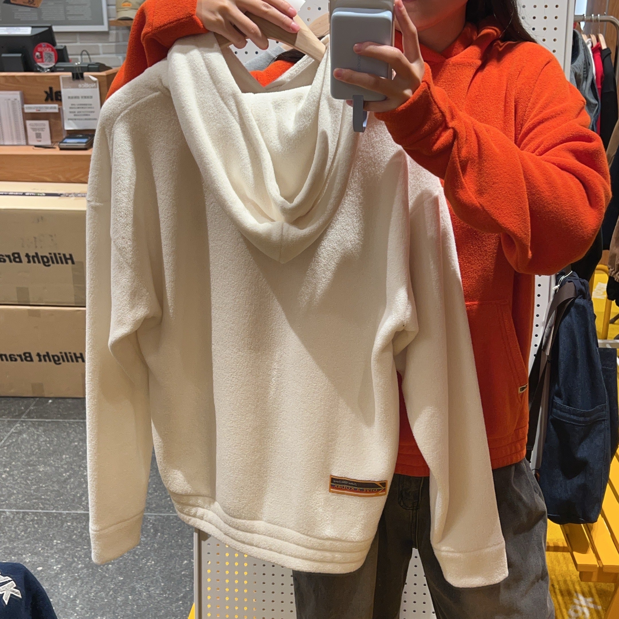 韓國 Kodak Lettering Fleece Hoodie【KK017】