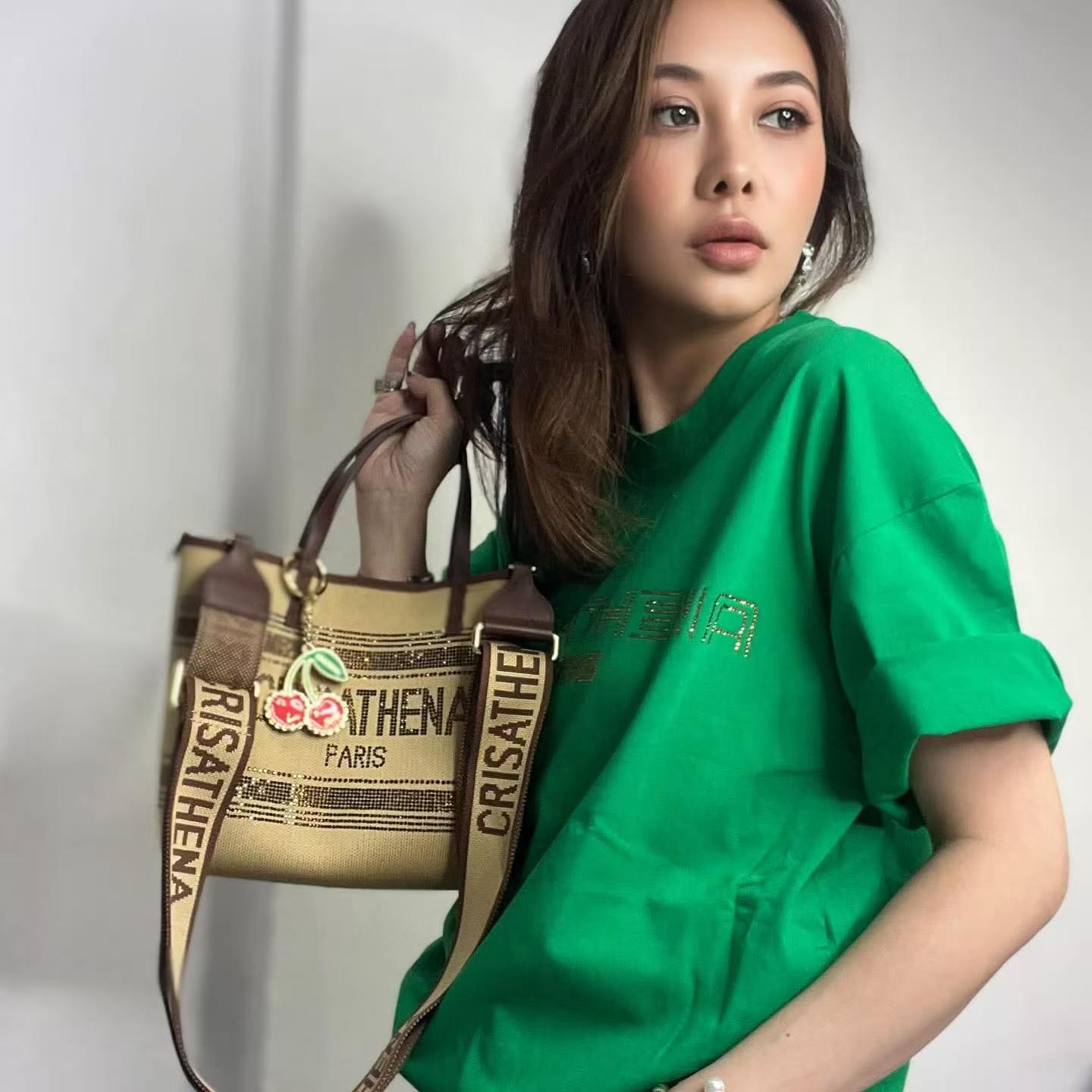 Crisathena Glam Légèreté Small Tote Bag W/CZ【SM166】