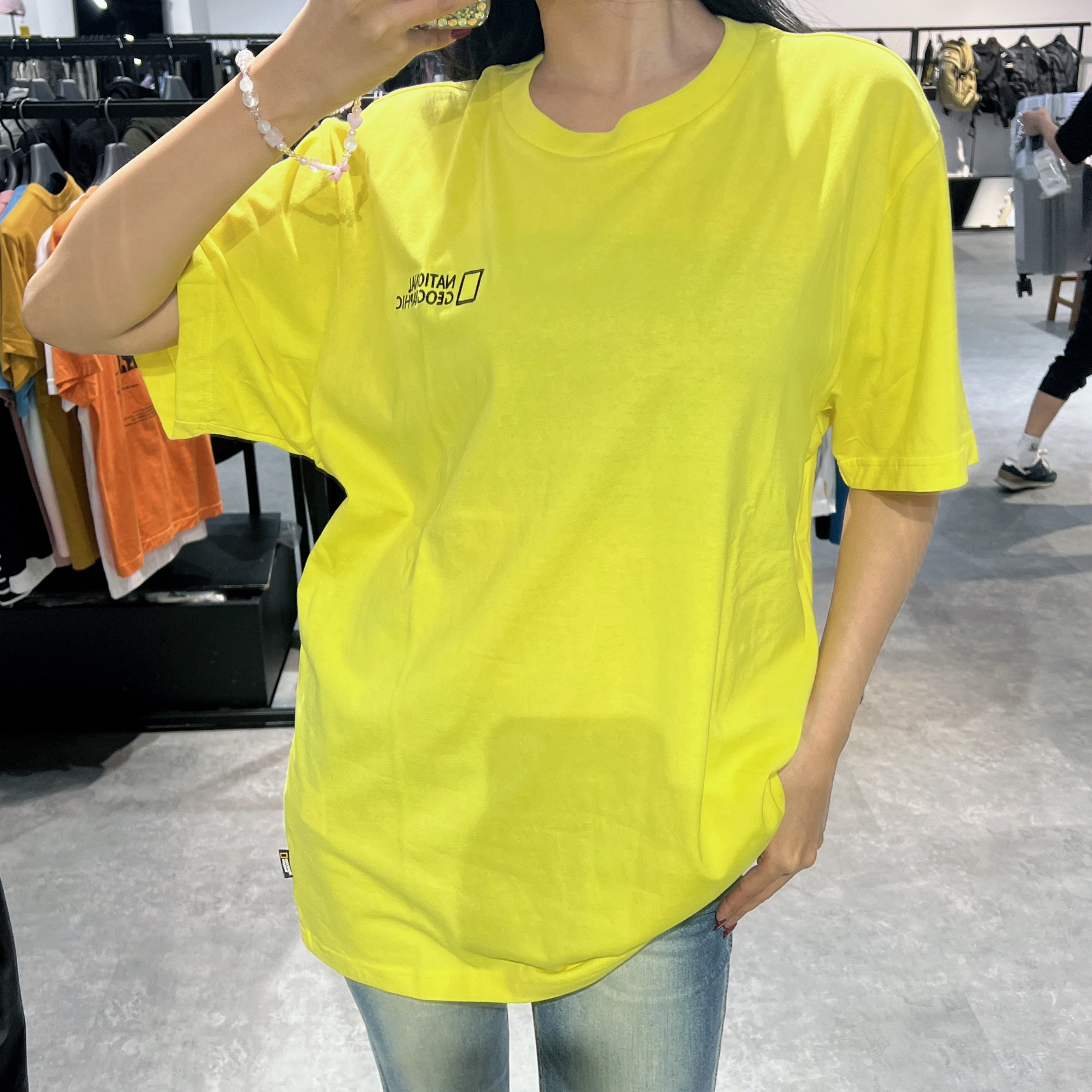 韓國 National Geographic Small Logo Short Sleeve T-Shirt【NG654】
