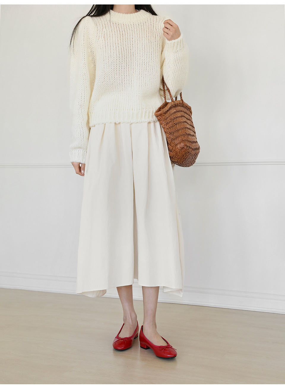 韓國 Sappun Lovely Enamel Ribbon Flats (2cm)【AU033】