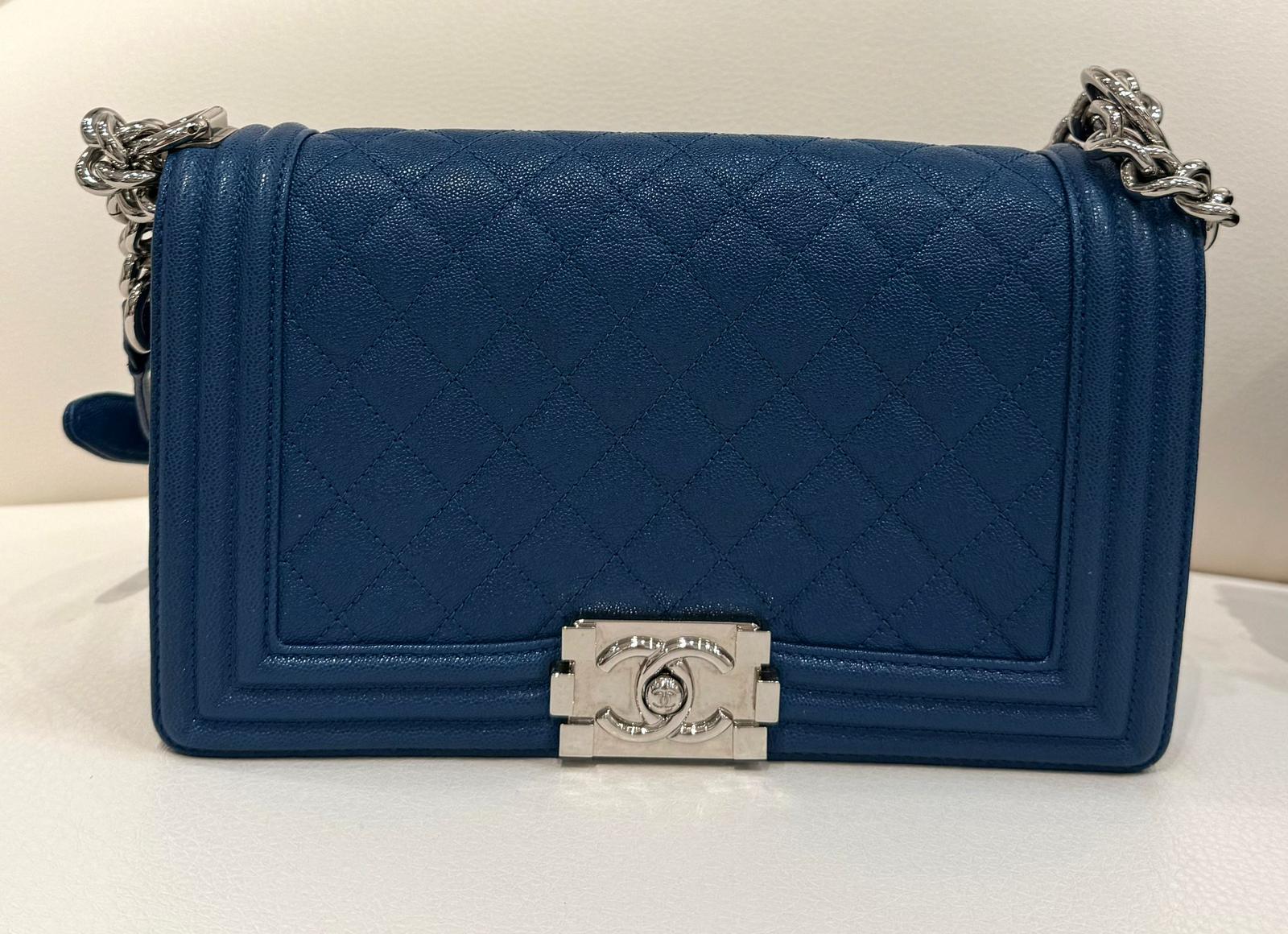 Chanel Leboy 藍色中號 訂金 $500 總售價 $19990【JS565】