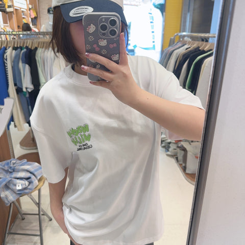 韓國 Wacky Willy Casual letter graffiti design T-shirt【WW200】