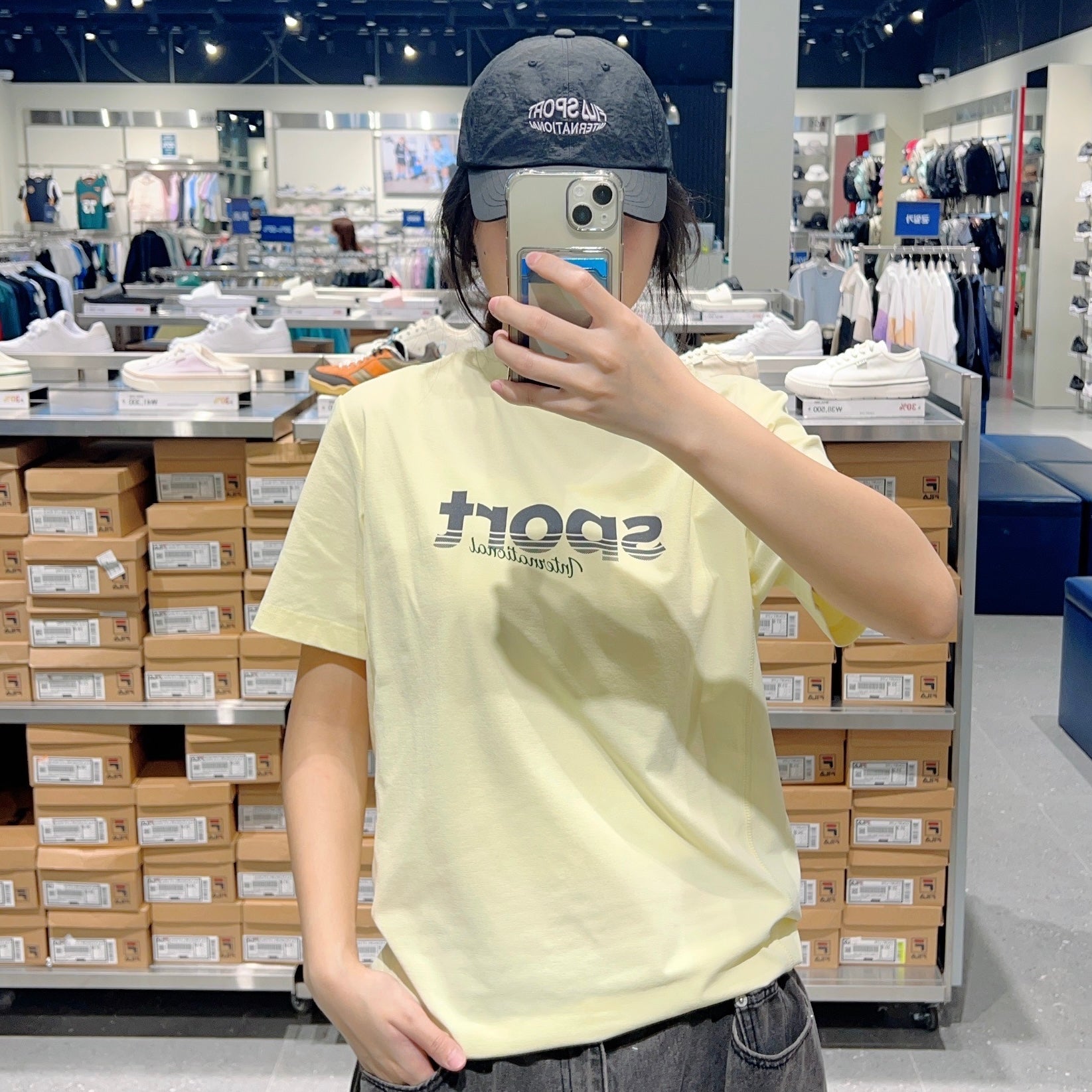 韓國 FILA Graphic Print Cut Cool T-Shirt【FA297】