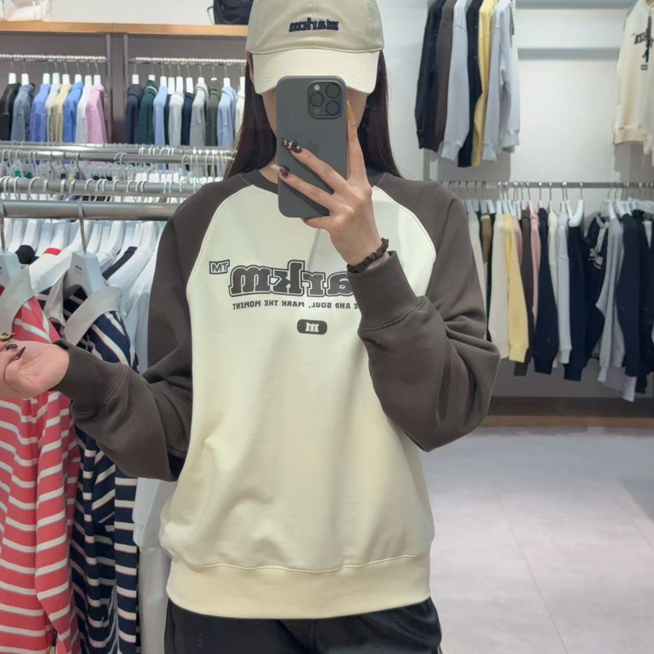 韓國 Markm BIG LOGO RAGLAN SWEATSHIRT【MA120】