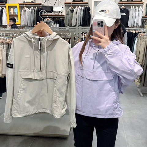 韓國 National Geographic WOMEN'S SIGNUS WOVEN STRETCH HOODIE ANORAK【NG561】