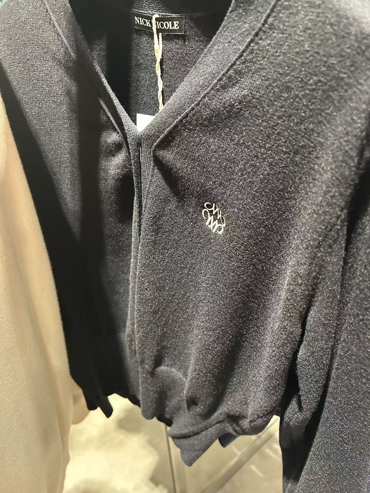 韓國 Nick Nicole Logo Quality Cardigan【NK053】