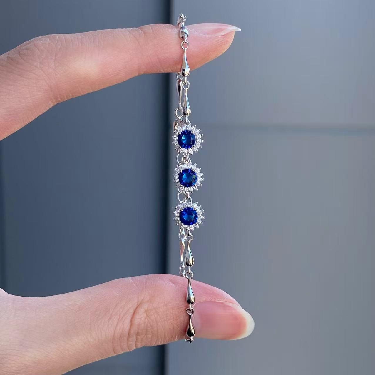 日本直送 藍寶石手鍊【JS344】