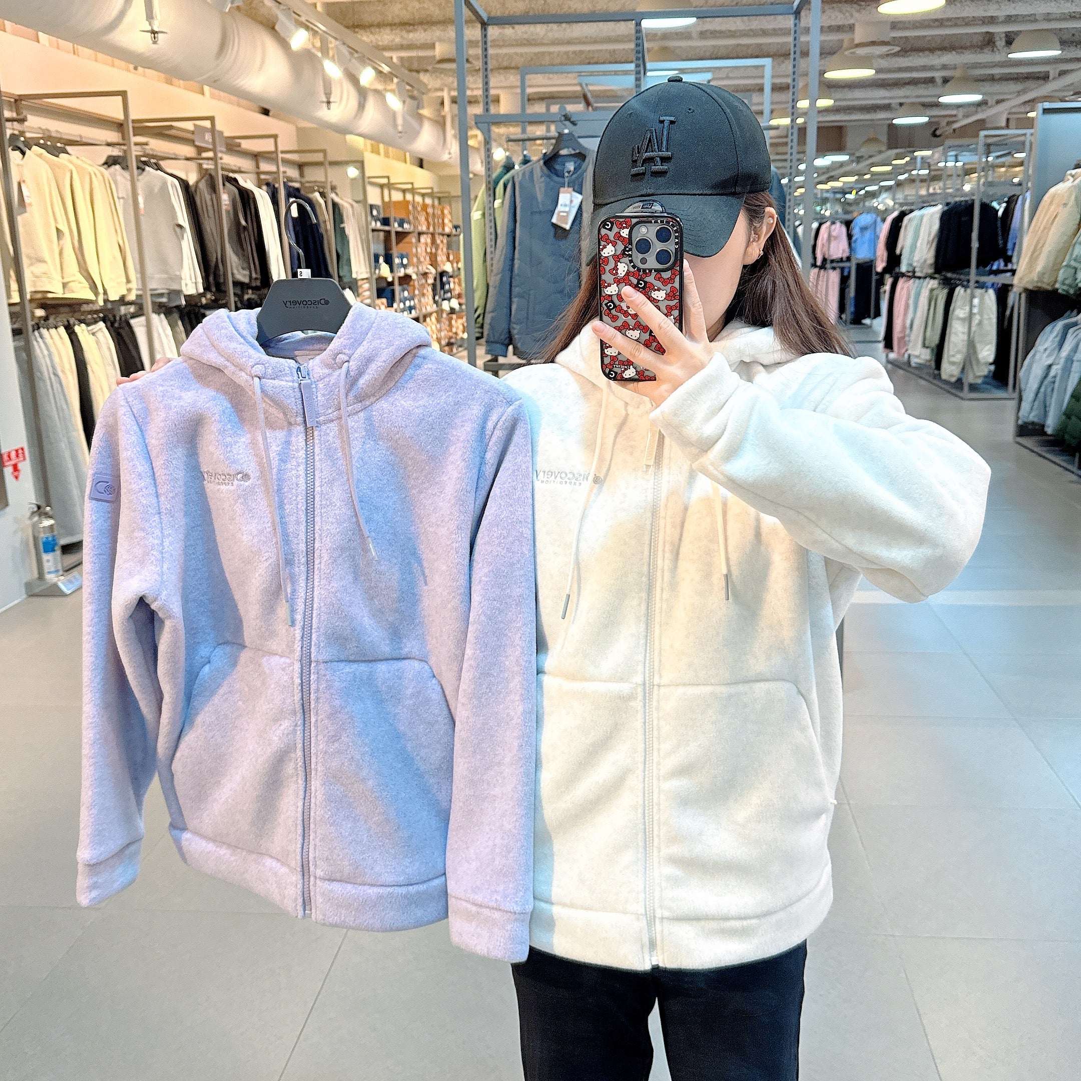 韓國 Discovery Airfleece Hooded Fleece Jacket【DY147】