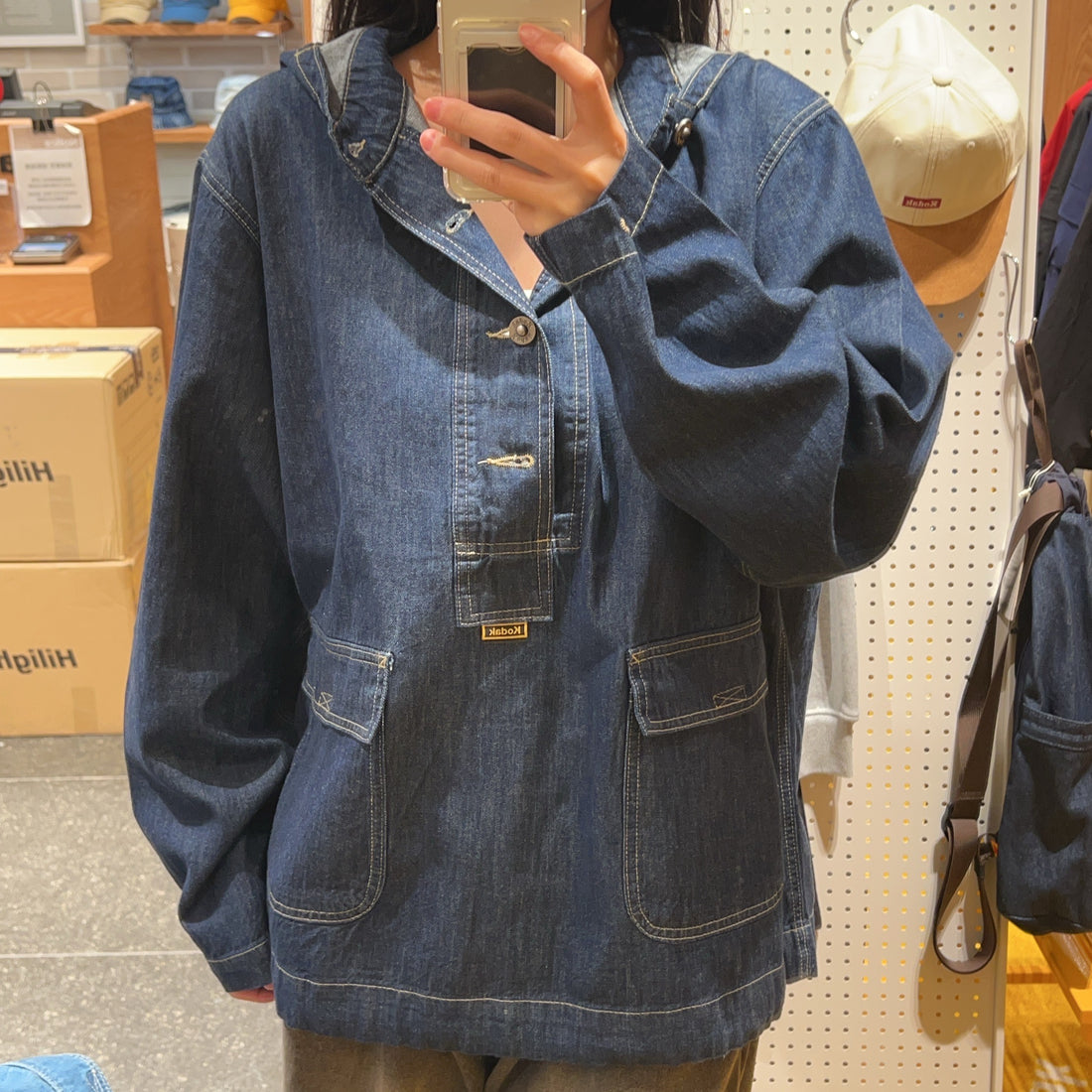 韓國 Kodak Kodakuri Denim Hooded Anorak【KK022】