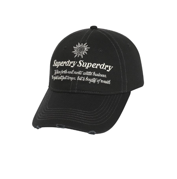 韓國 Superdry Vintage Embroidered Ball Cap【SU093】