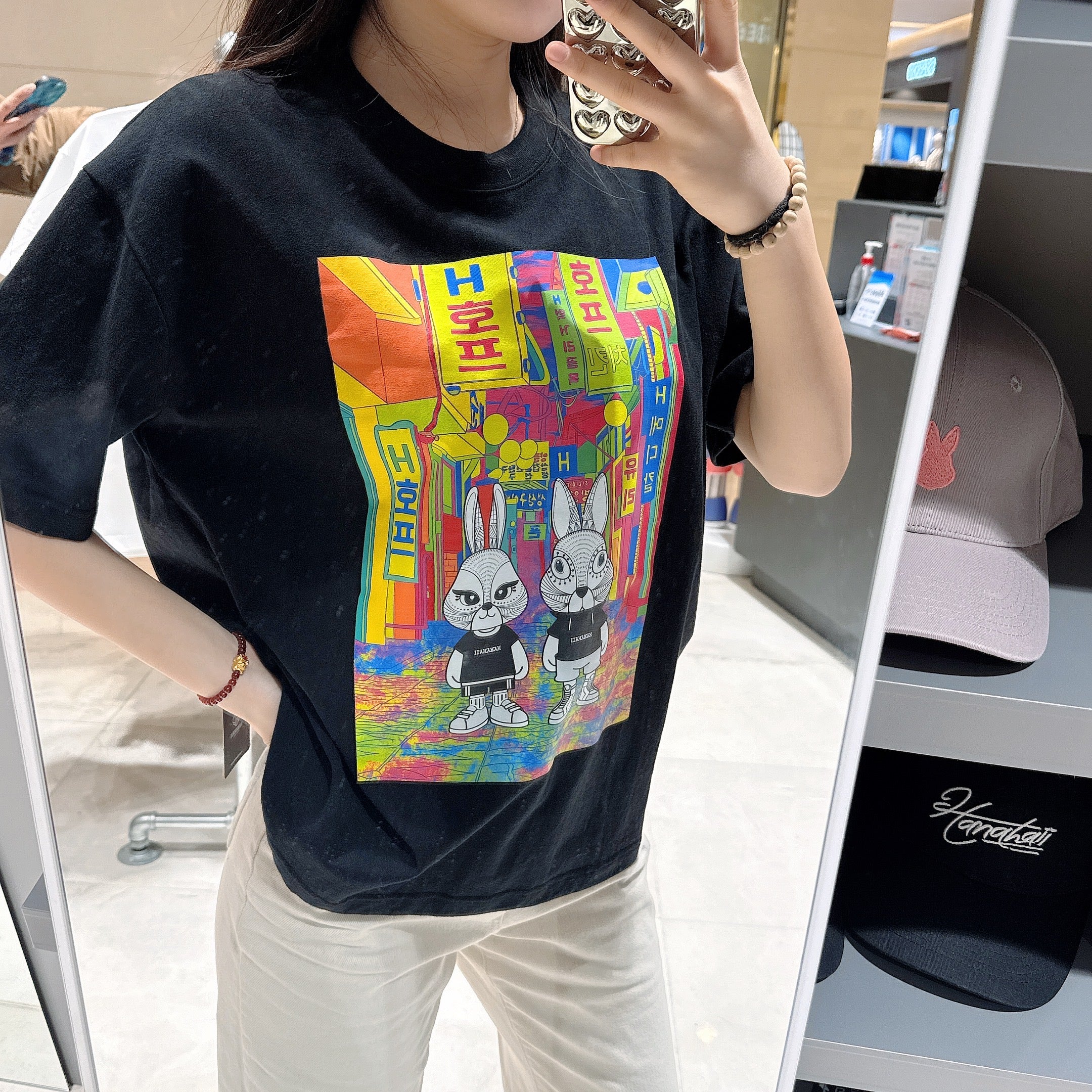 韓國 HANAHAII 美食街純棉 T-shirt【HA032】 - STT Mall HK 靚太網購