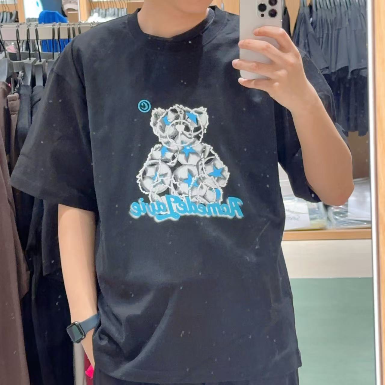 韓國 ADLV STAR BEAR SHORT SLEEVE T-SHIRT【AD013】