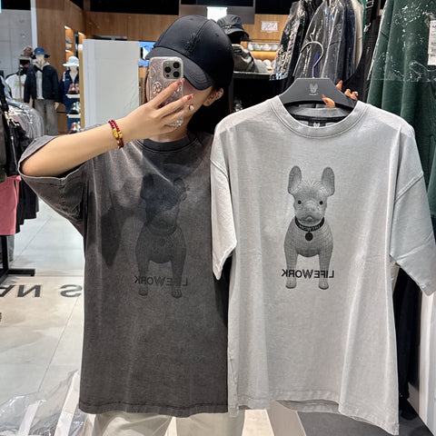 韓國 LifeWork Washed Pattern T-Shirt【LW122】