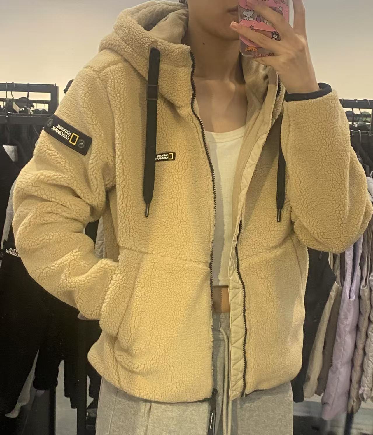 【現貨】韓國 National Geographic Costoni Fleece Poggle Full Zip-Up 【NG353】