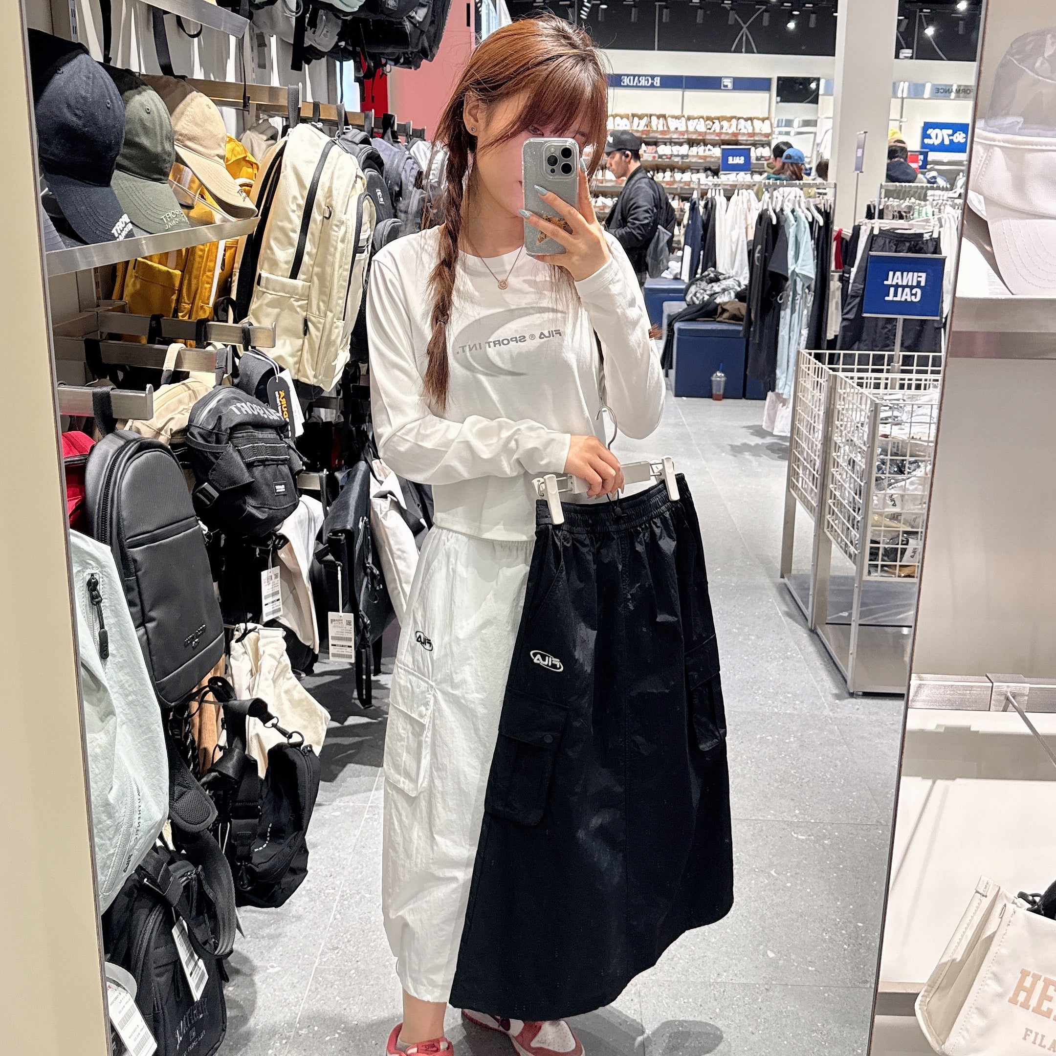韓國 FILA Woven Pocket Skirt【FA344】