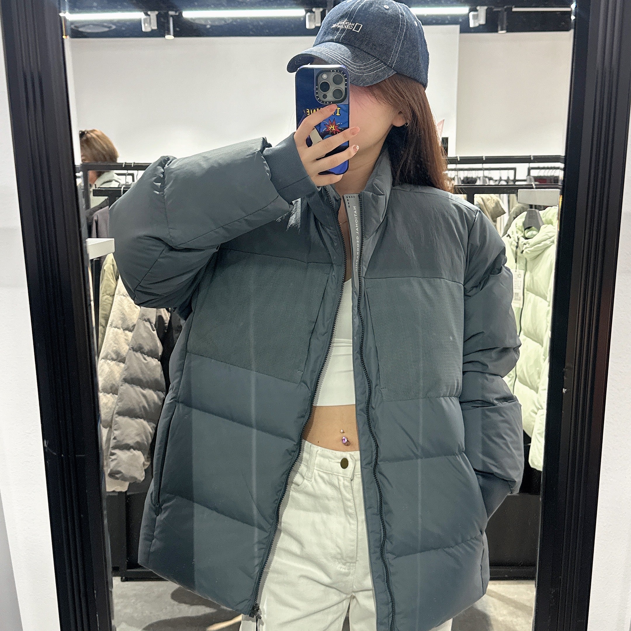 韓國 National Geographic Arcas Blue Goose Down Jumper (鵝絨)【NG106】