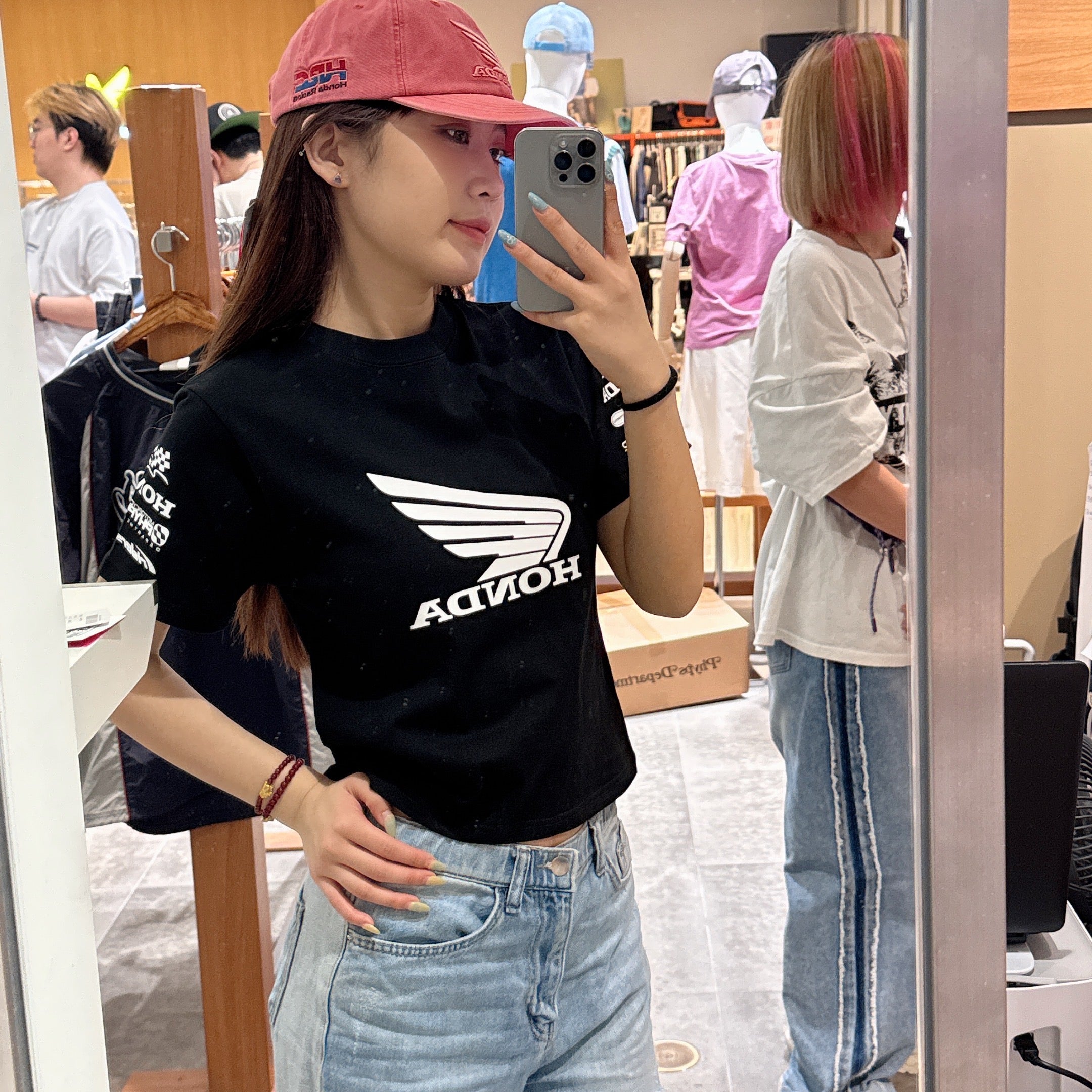 韓國 Honda Womans Wing collect Logo Short Sleeve【HO006】