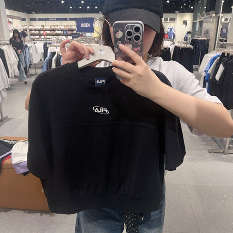 韓國 FILA Women's Semi-Crop Pocket Short Sleeve T-shirt【FA308】
