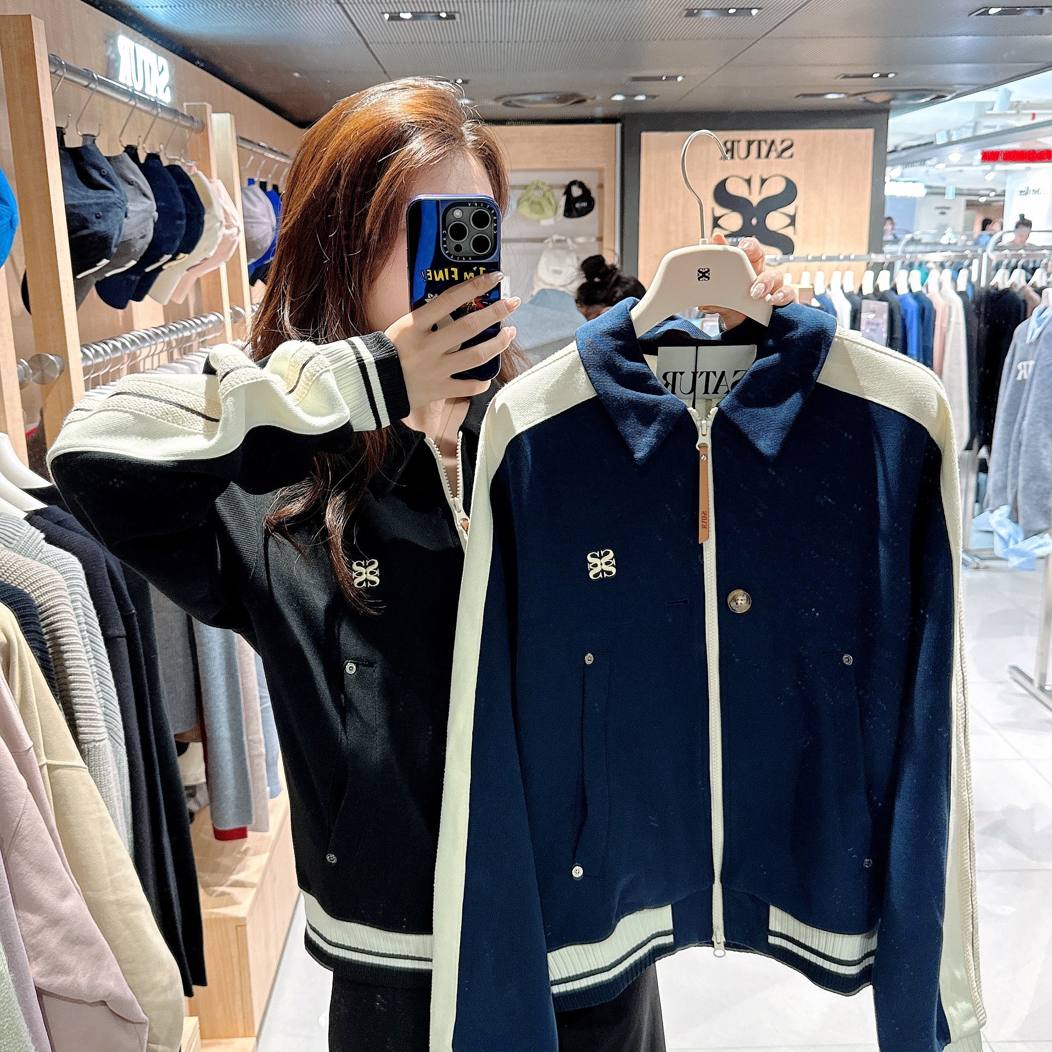 韓國 Satur Lawton Collar Track Zip-Up Jacket【SR132】
