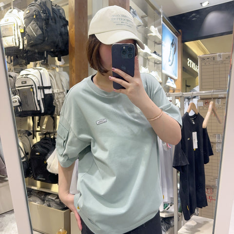 韓國 National Geographic Sleeve Pocket Semi-Overfit Short Sleeve T-Shirt【NG485】