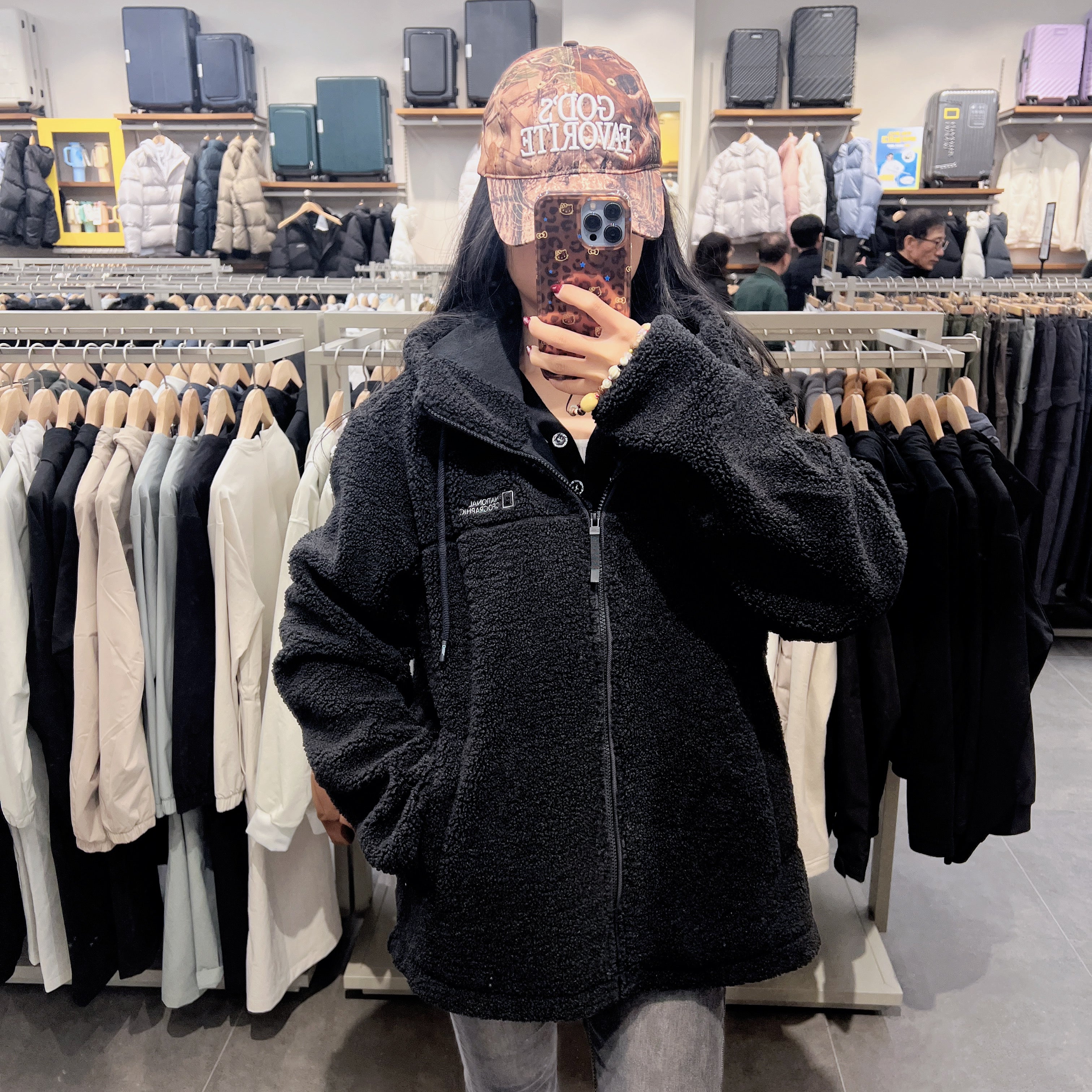 韓國 National Geographic Kotoni Hoodie Fleece Jacket【NG189】