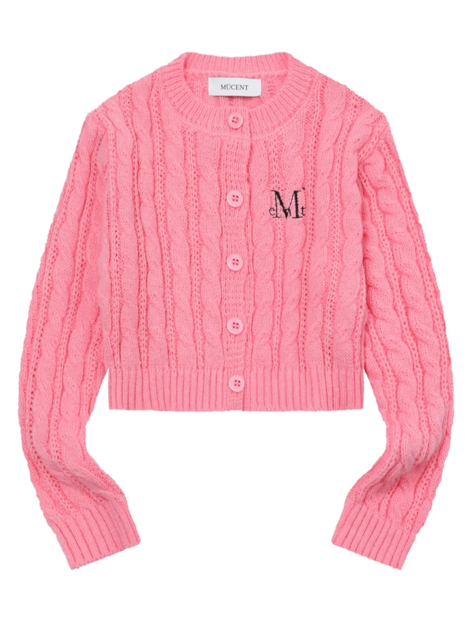韓國 Mucent Vester Crop R-Neck Knit Cardigan【MU185】