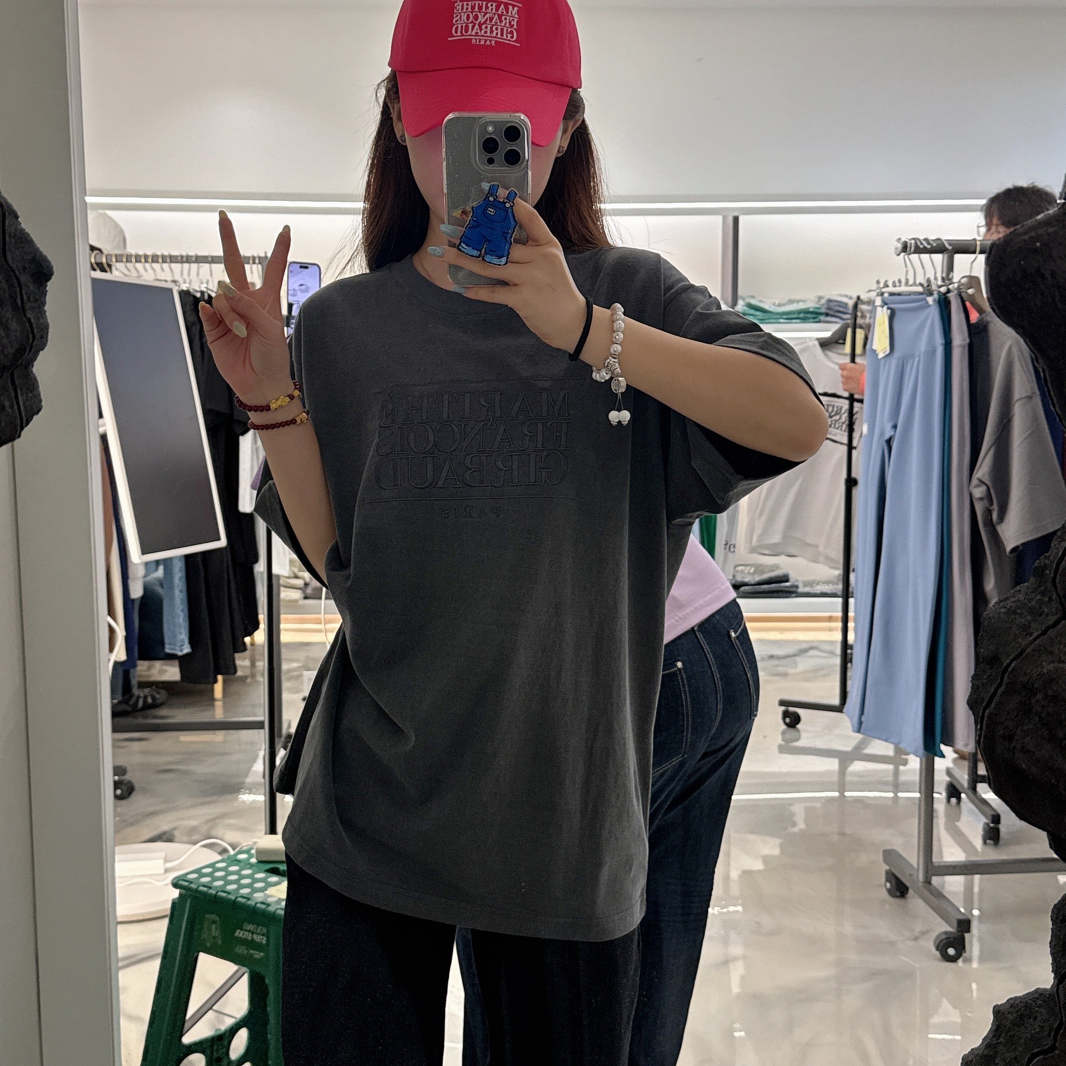 韓國 Marithe Francois Girbaud 刺繡款 UNISEX T-SHIRTS (獨家款)【MF549】