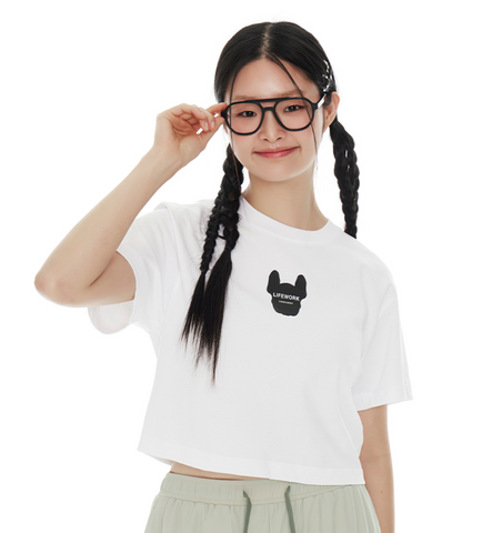 韓國 LifeWork Women's Colorful Pigment Radok Short Sleeve T-Shirt【LW094】