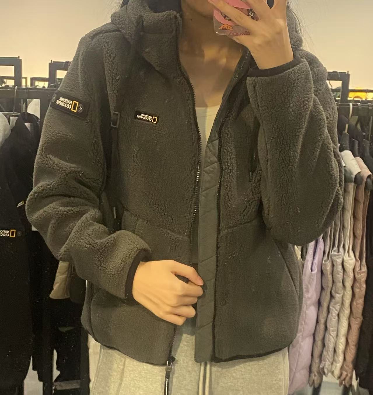 【現貨】韓國 National Geographic Costoni Fleece Poggle Full Zip-Up 【NG353】