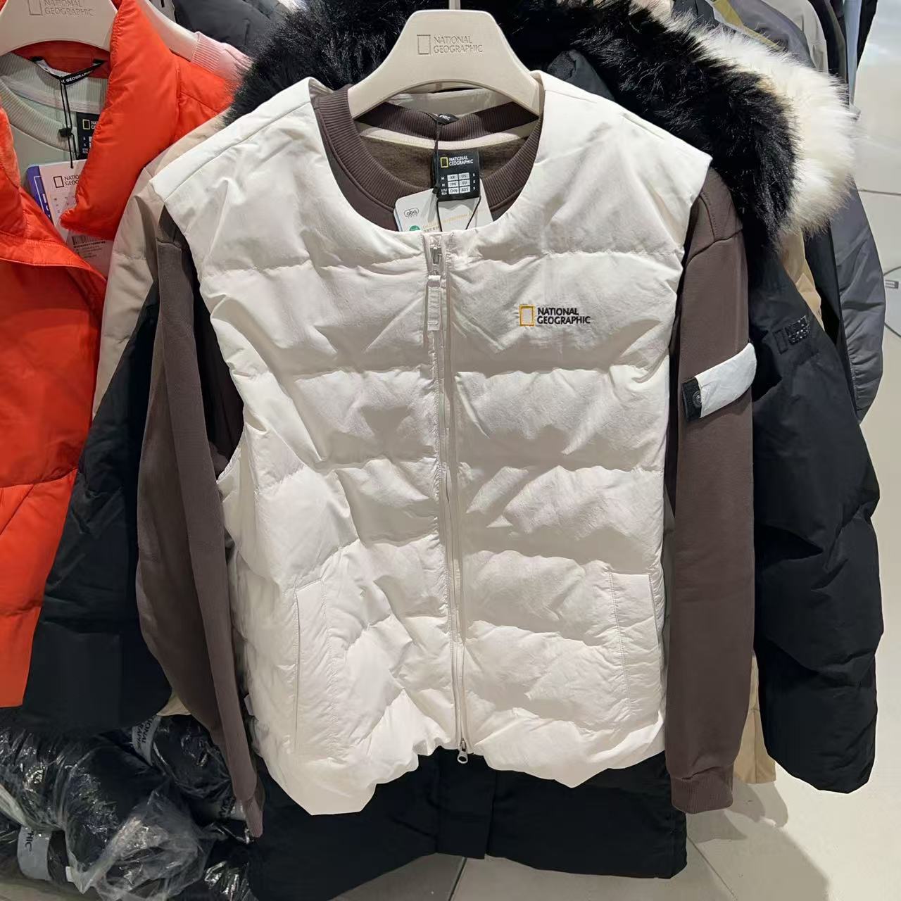 韓國 National Geographic 男女同款 HERON 輕量 羽絨背心 (鵝絨)【NG014】