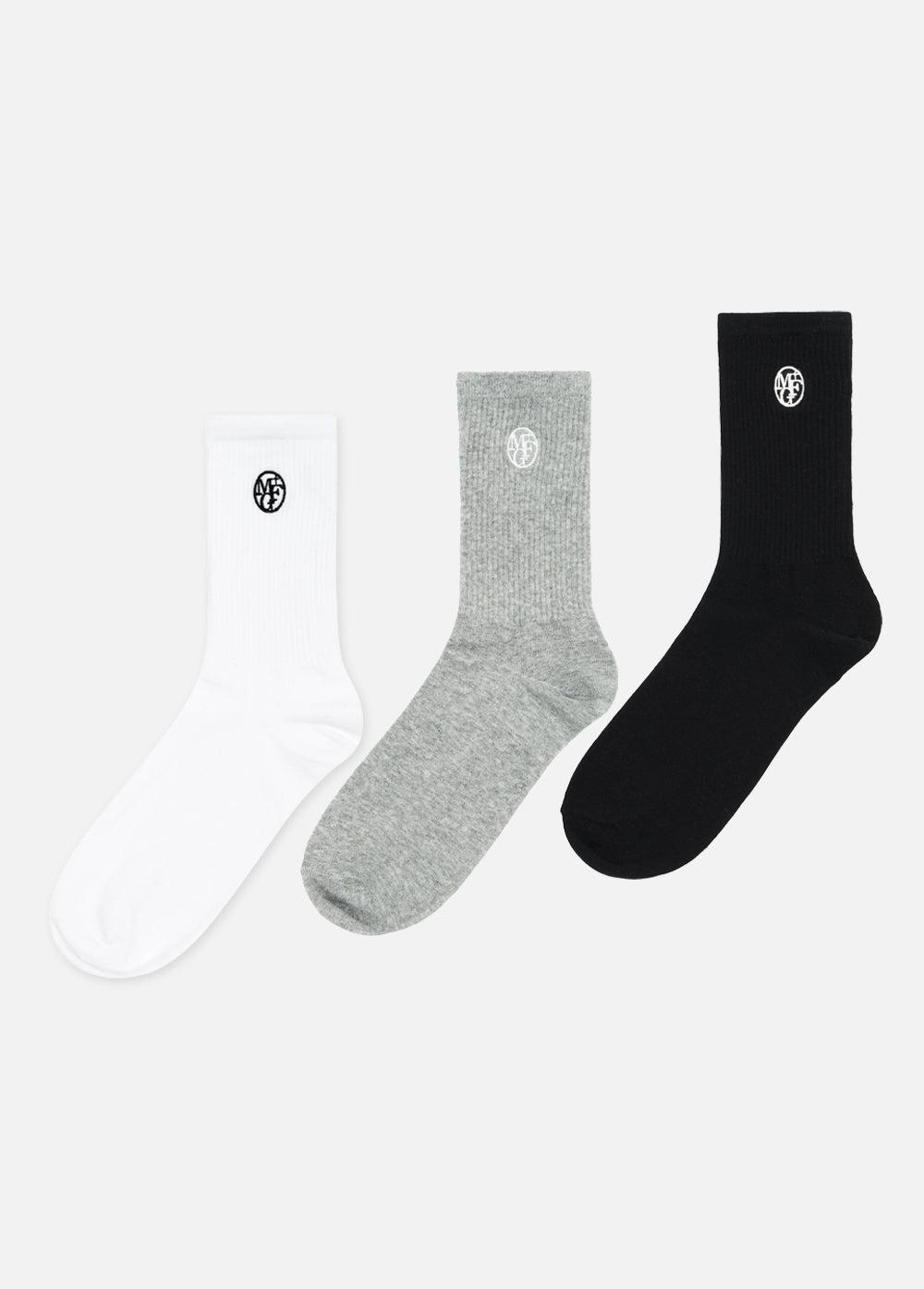 韓國 Marithe Francois Girbaud 3PACK EMBROIDERY SOCKS【MF154】