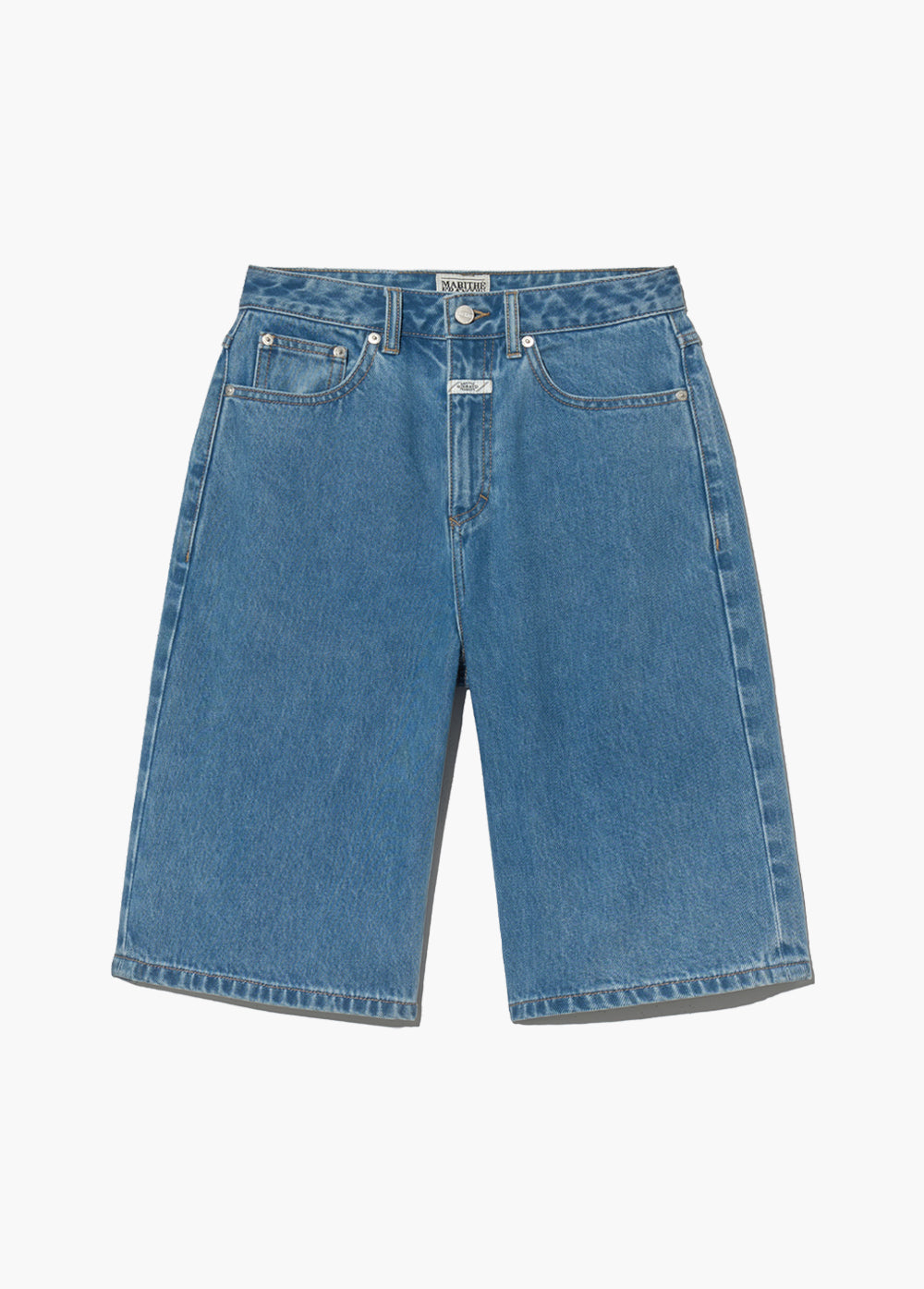 韓國 Marithe Francois Girbaud W LONG BERMUDA DENIM PANTS【MF597】