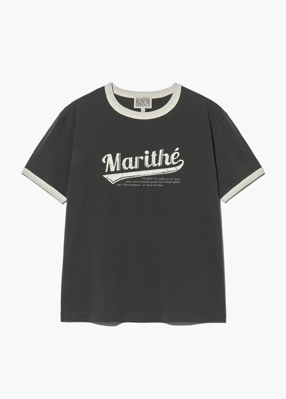 韓國 Marithe Francois Girbaud Vintage Baseball Ringer Tee【MF414】