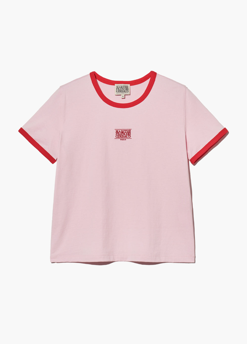 韓國 Marithe Francois Girbaud CLASSIC LOGO RINGER T-SHIRT【MF470】