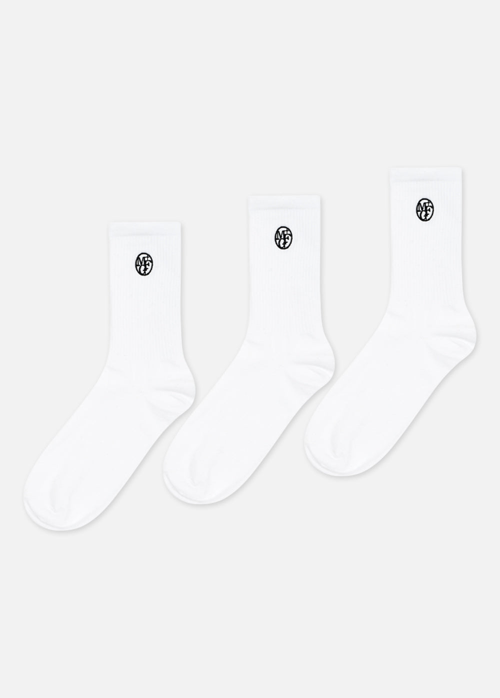 韓國 Marithe Francois Girbaud 3PACK EMBROIDERY SOCKS【MF154】