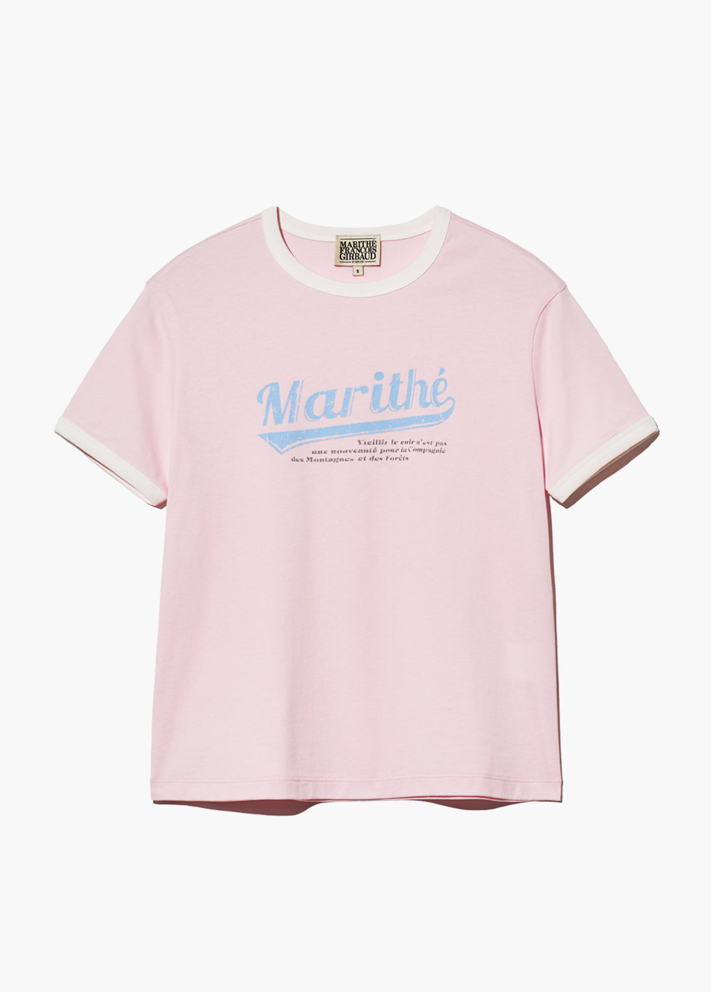 韓國 Marithe Francois Girbaud W Vintage Baseball Ringer Tee【MF415】