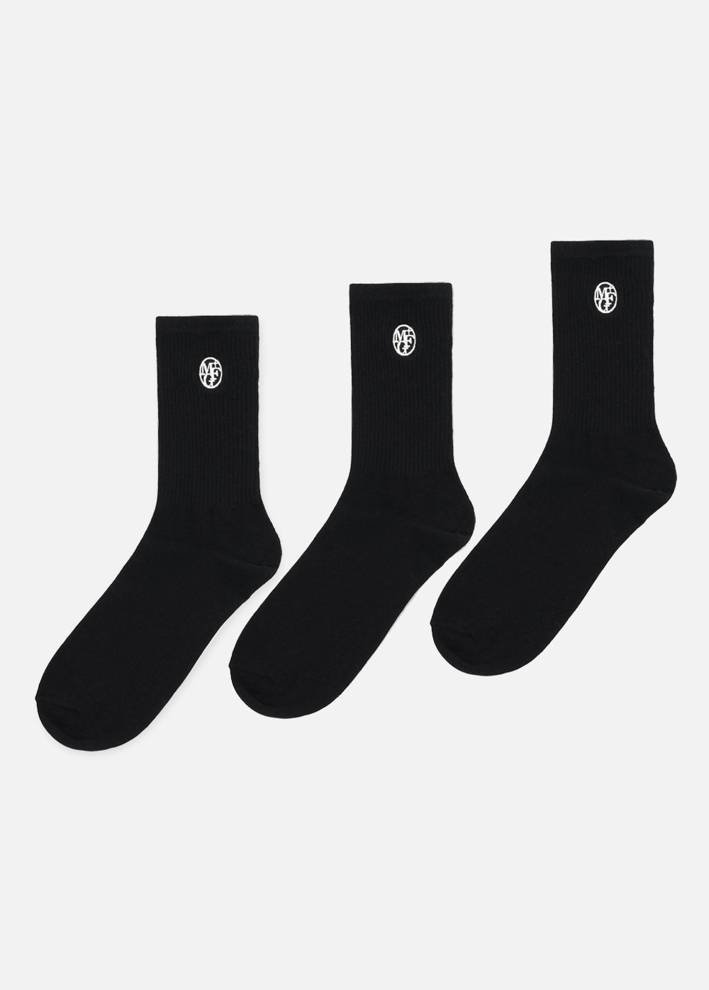 韓國 Marithe Francois Girbaud 3PACK EMBROIDERY SOCKS【MF154】