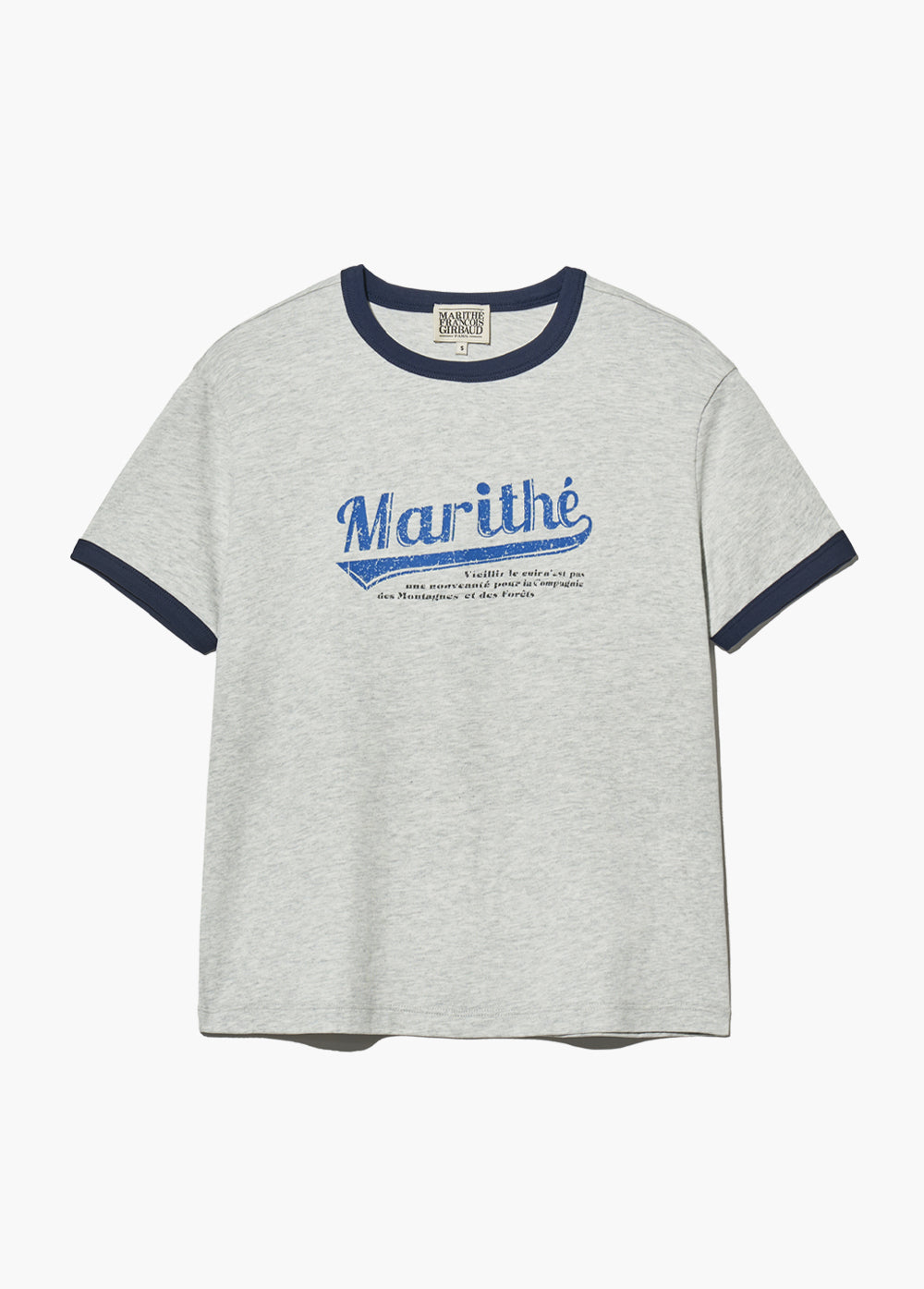韓國 Marithe Francois Girbaud W Vintage Baseball Ringer Tee【MF415】