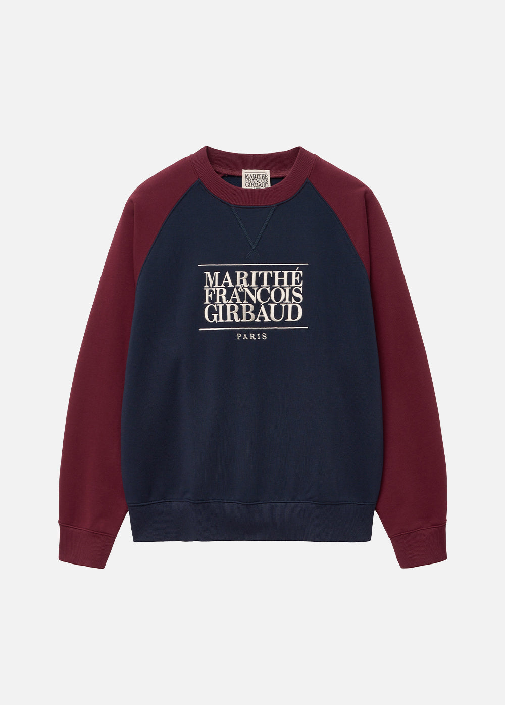 韓國 Marithe Francois Girbaud CLASSIC LOGO COLOR BLOCK RAGLAN SWEATSHIRT【MF117】