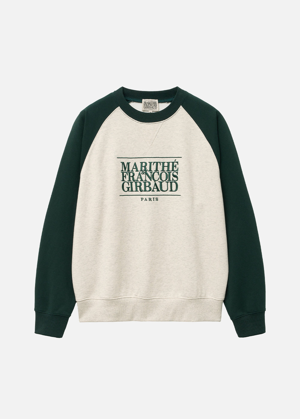 韓國 Marithe Francois Girbaud CLASSIC LOGO COLOR BLOCK RAGLAN SWEATSHIRT【MF117】