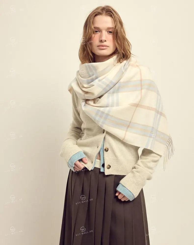 韓國 Mardi Mercredi Les Cadeaux Wool Muffler Check【MM179】 一般商品