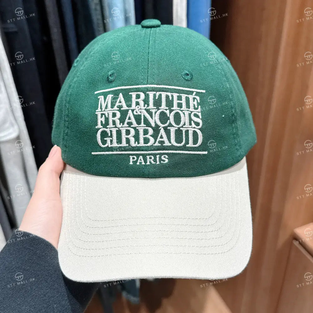 韓國 Marithe Francois Girbaud Classic Logo 6Panel Color Block Cap【MD110】 Beige 一般商品