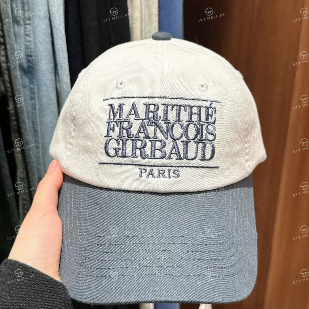 韓國 Marithe Francois Girbaud Classic Logo 6Panel Color Block Cap【MD110】 Dark Gray 一般商品