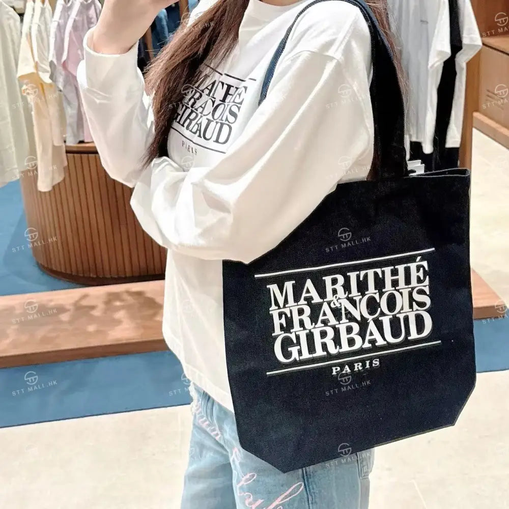 韓國 Marithe Francois Girbaud Classic Logo Denim Eco Bag【MD010】 Dark Blue 一般商品